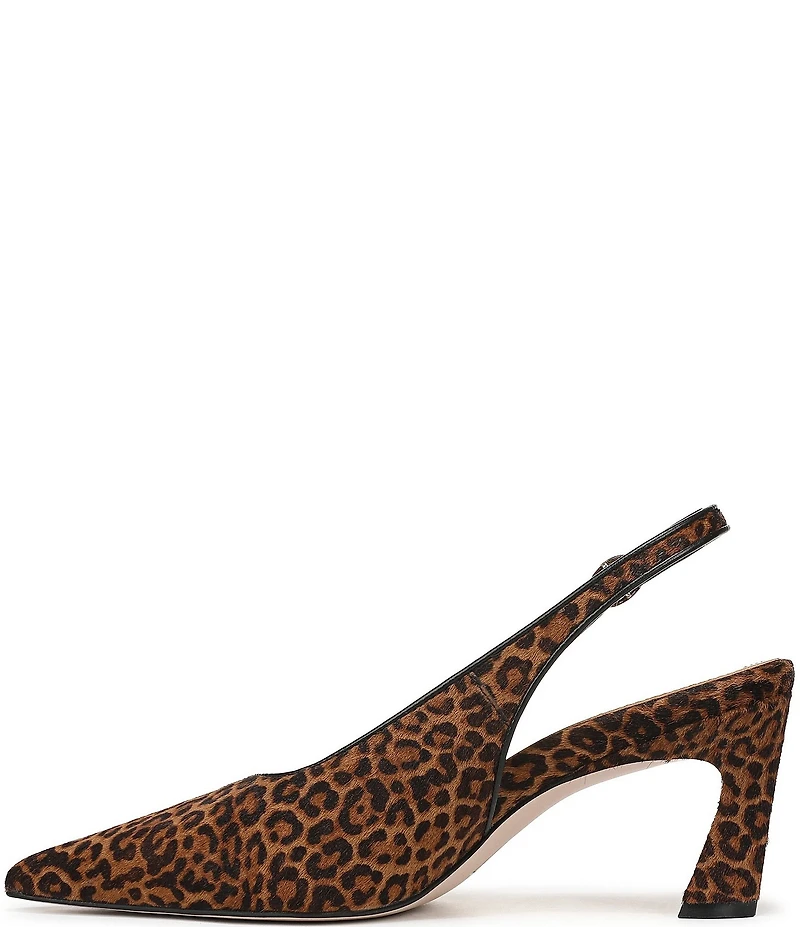 Naturalizer 27 EDIT Elaine Leopard Print Calf Hair Slingback Dress Pumps