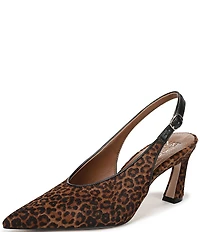Naturalizer 27 EDIT Elaine Leopard Print Calf Hair Slingback Dress Pumps