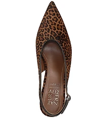 Naturalizer 27 EDIT Elaine Leopard Print Calf Hair Slingback Dress Pumps