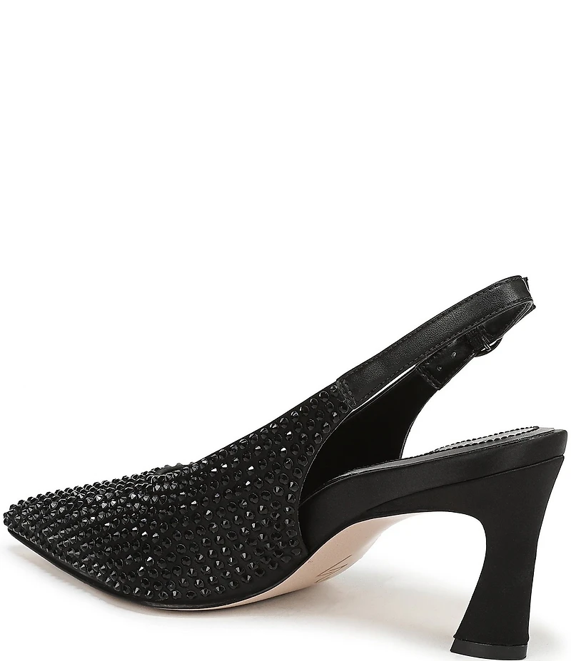 Naturalizer 27 EDIT Elaine Satin Sparkle Slingback Dress Pumps