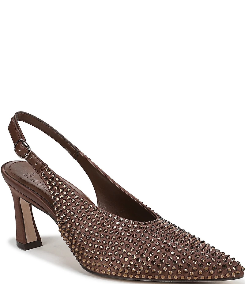Naturalizer 27 EDIT Elaine Satin Sparkle Slingback Dress Pumps
