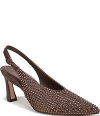 Naturalizer 27 EDIT Elaine Satin Sparkle Slingback Dress Pumps