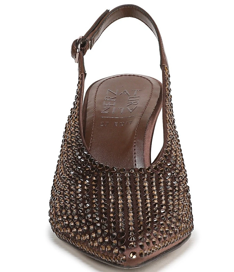 Naturalizer 27 EDIT Elaine Satin Sparkle Slingback Dress Pumps