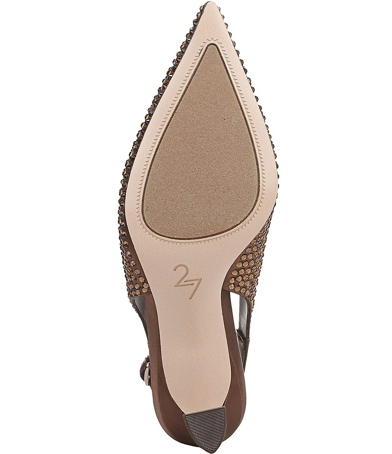 Naturalizer 27 EDIT Elaine Satin Sparkle Slingback Dress Pumps