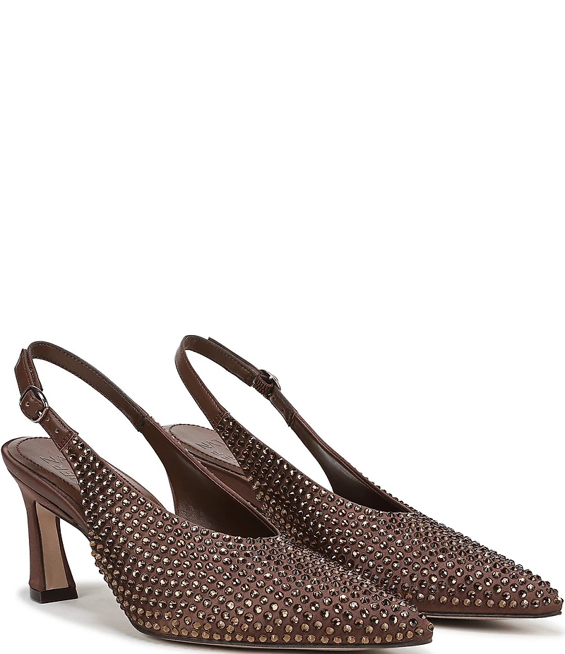 Naturalizer 27 EDIT Elaine Satin Sparkle Slingback Dress Pumps
