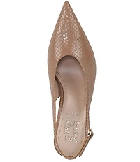 Naturalizer 27 EDIT Elaine Snake Embossed Leather Slingback Dress Heels