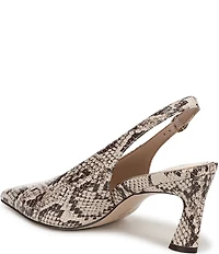 Naturalizer 27 EDIT Elaine Snake Print Leather Slingback Dress Heels