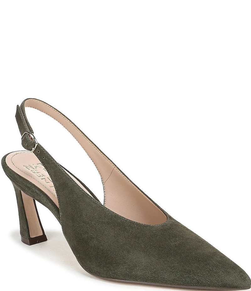 Naturalizer 27 EDIT Elaine Suede High Vamp Slingback Dress Pumps