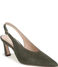 Naturalizer 27 EDIT Elaine Suede High Vamp Slingback Dress Pumps