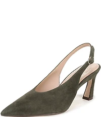 Naturalizer 27 EDIT Elaine Suede High Vamp Slingback Dress Pumps