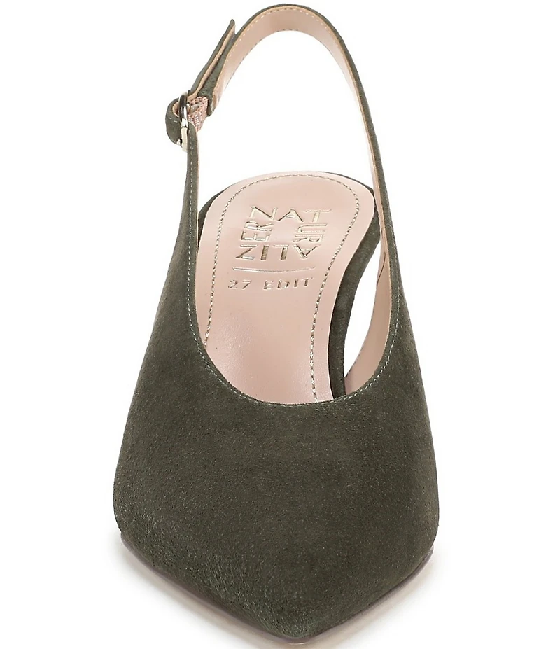 Naturalizer 27 EDIT Elaine Suede High Vamp Slingback Dress Pumps