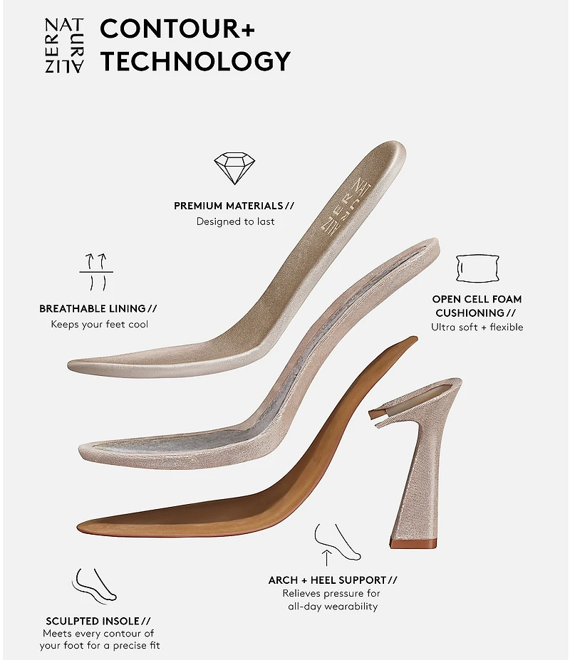 Naturalizer 27 EDIT Felicia 4 Leather Slingback Dress Heels