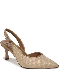 Naturalizer 27 Edit Felicia Raffia Slingback Pumps