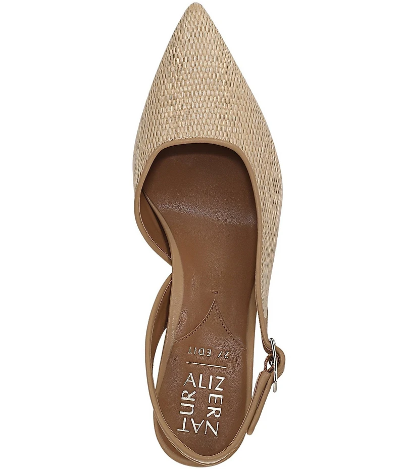 Naturalizer 27 Edit Felicia Raffia Slingback Pumps