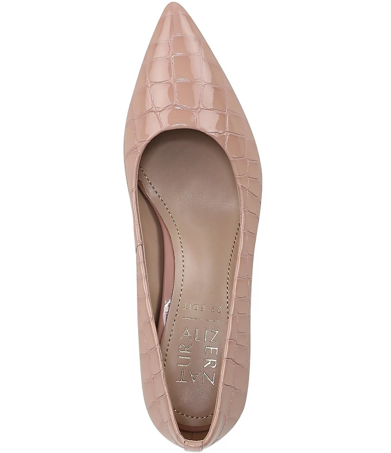 Naturalizer 27 EDIT Francis Croco Embossed Leather Dress Pumps