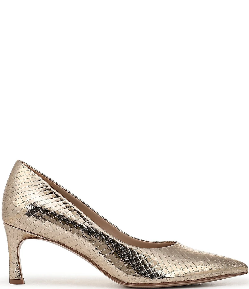 Naturalizer 27 EDIT Francis Metallic Leather Snake Embossed Dress Pumps