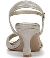 Naturalizer 27 EDIT Grace Metallic Leather Ankle Strap Dress Sandals