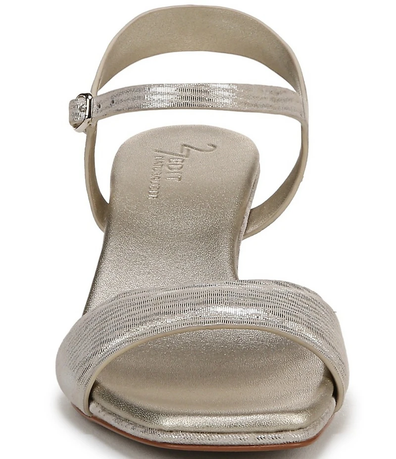 Naturalizer 27 EDIT Grace Metallic Leather Ankle Strap Dress Sandals