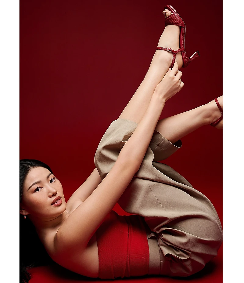 Naturalizer 27 EDIT Grace Leather Ankle Strap Dress Sandals