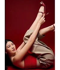 Naturalizer 27 EDIT Grace Leather Ankle Strap Dress Sandals