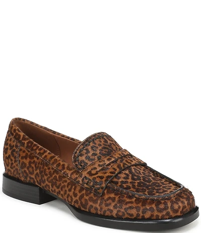 Naturalizer 27 EDIT Haven Leopard Print Calf Hair Penny Loafers