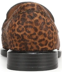 Naturalizer 27 EDIT Haven Leopard Print Calf Hair Penny Loafers