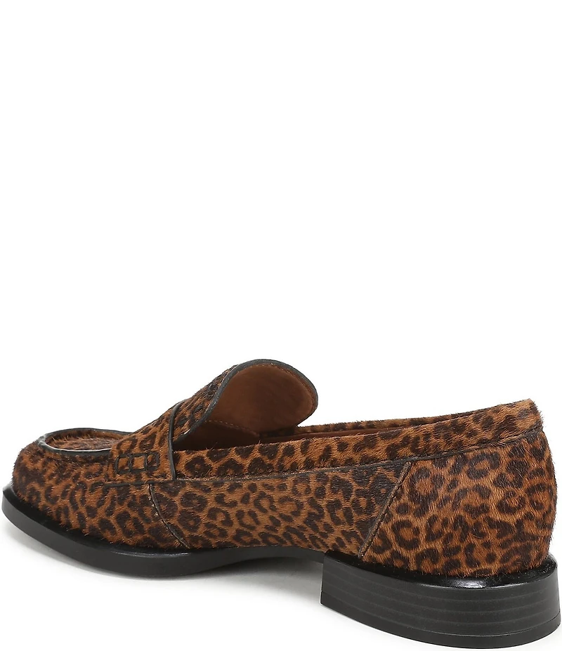 Naturalizer 27 EDIT Haven Leopard Print Calf Hair Penny Loafers