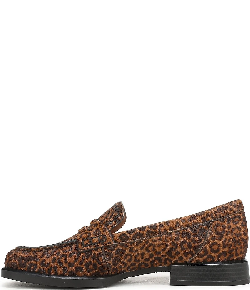 Naturalizer 27 EDIT Haven Leopard Print Calf Hair Penny Loafers