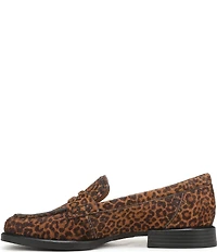 Naturalizer 27 EDIT Haven Leopard Print Calf Hair Penny Loafers