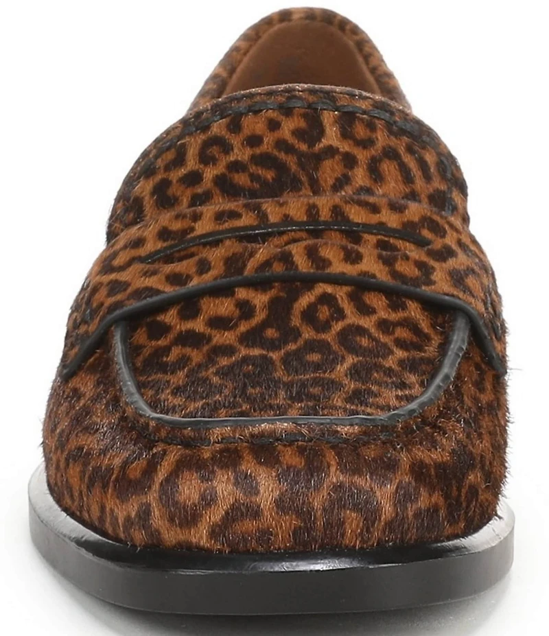 Naturalizer 27 EDIT Haven Leopard Print Calf Hair Penny Loafers