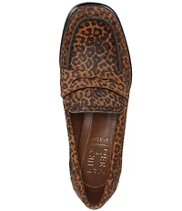Naturalizer 27 EDIT Haven Leopard Print Calf Hair Penny Loafers