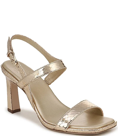 Naturalizer 27 EDIT Suri Metallic Leather Ankle Strap Dress Sandals