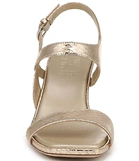 Naturalizer 27 EDIT Suri Metallic Leather Ankle Strap Dress Sandals