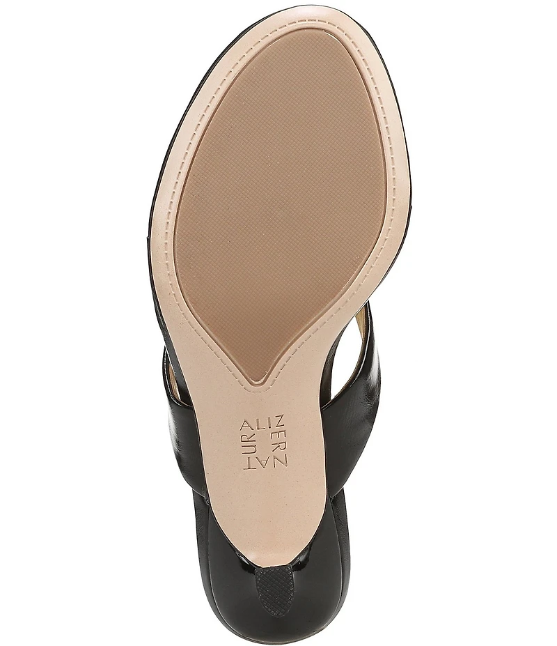 Naturalizer 27 EDIT Tressa Crinkle Thong Stiletto Dress Sandals