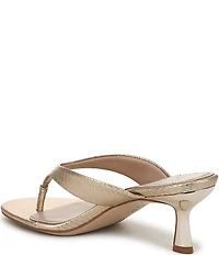 Naturalizer 27 EDIT Tressa Embossed Metallic Thong Dress Sandals