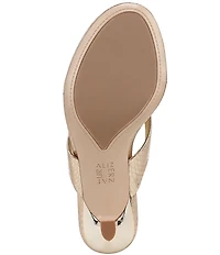 Naturalizer 27 EDIT Tressa Embossed Metallic Thong Dress Sandals