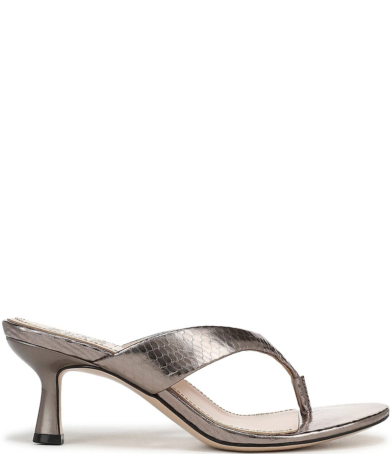 Naturalizer 27 EDIT Tressa Embossed Metallic Thong Dress Sandals