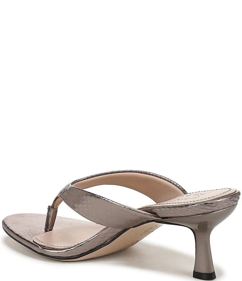 Naturalizer 27 EDIT Tressa Embossed Metallic Thong Dress Sandals