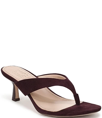 Naturalizer 27 EDIT Tressa Suede Thong Stiletto Dress Sandals