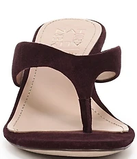 Naturalizer 27 EDIT Tressa Suede Thong Stiletto Dress Sandals