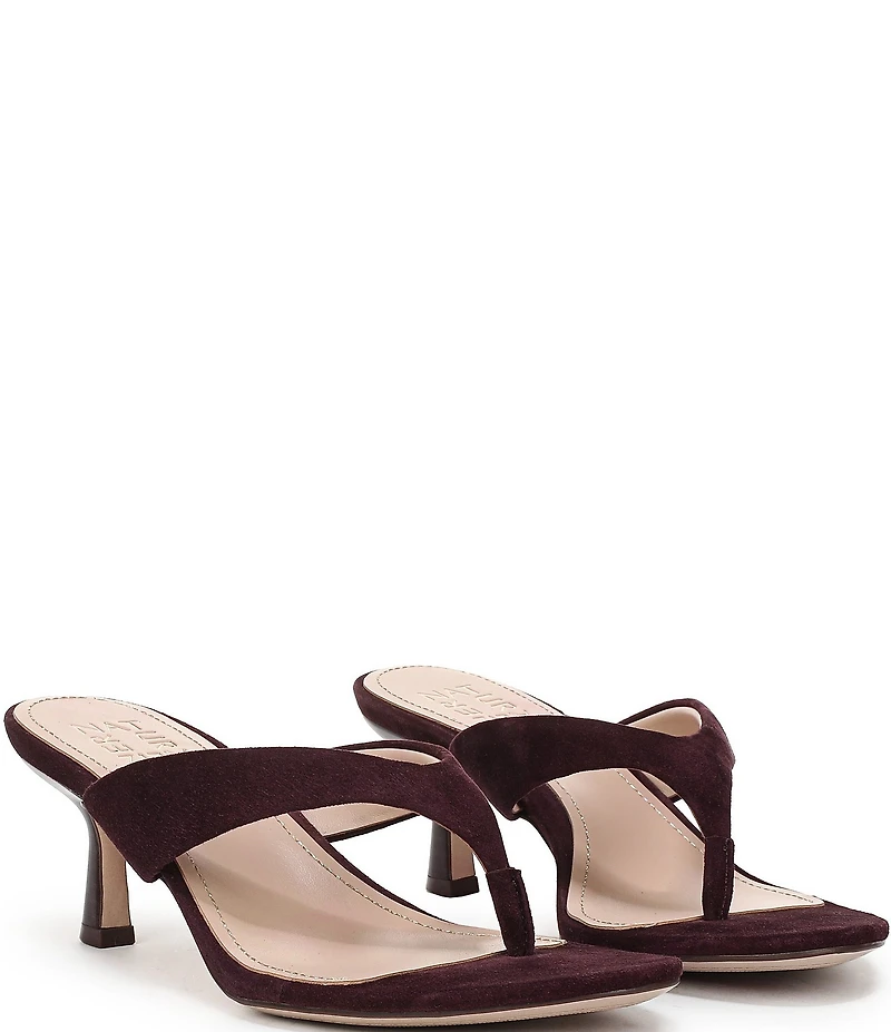 Naturalizer 27 EDIT Tressa Suede Thong Stiletto Dress Sandals