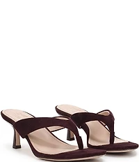 Naturalizer 27 EDIT Tressa Suede Thong Stiletto Dress Sandals