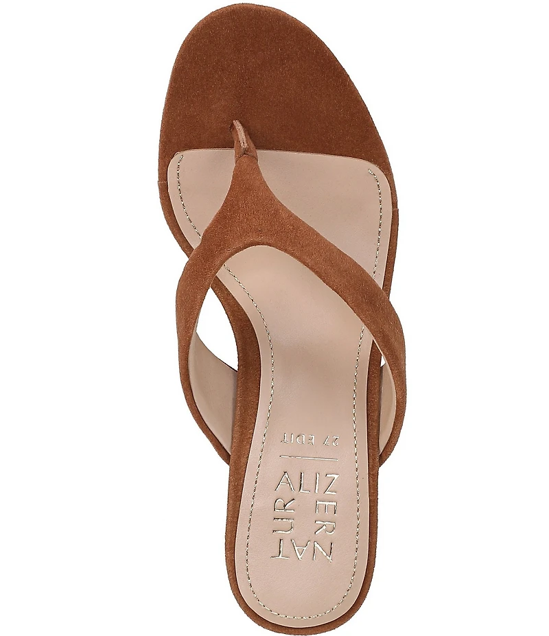 Naturalizer 27 EDIT Tressa Suede Thong Stiletto Dress Sandals