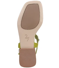 Naturalizer 27 EDT Nara Textured Leather Studded Thong Flat Sandals