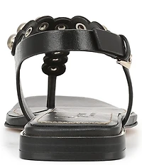 Naturalizer 27 EDIT Nara Leather Studded Thong Flat Sandals