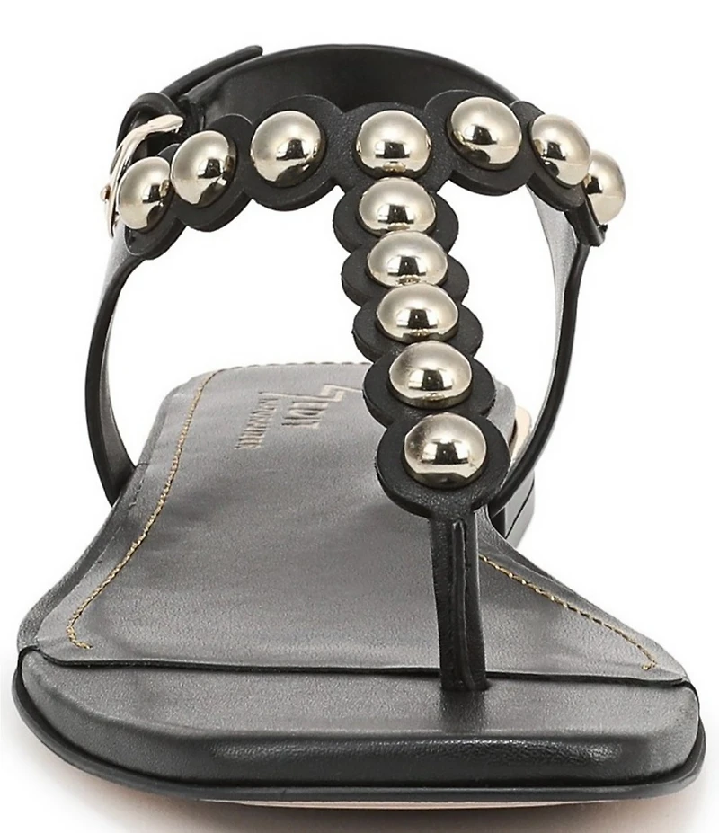 Naturalizer 27 EDIT Nara Leather Studded Thong Flat Sandals