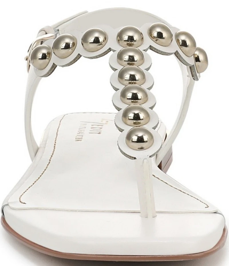 Naturalizer 27 EDIT Nara Leather Studded Thong Flat Sandals
