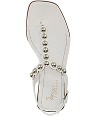 Naturalizer 27 EDIT Nara Leather Studded Thong Flat Sandals