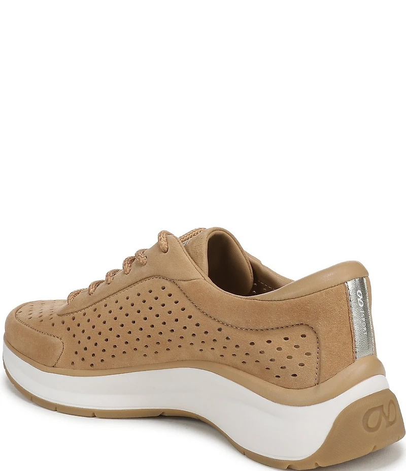 Naturalizer Adapt Perf Suede Lace Up Sneakers