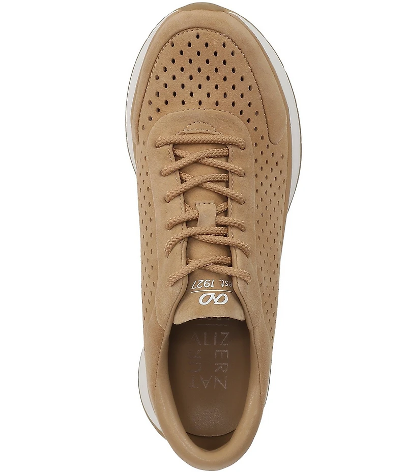 Naturalizer Adapt Perf Suede Lace Up Sneakers